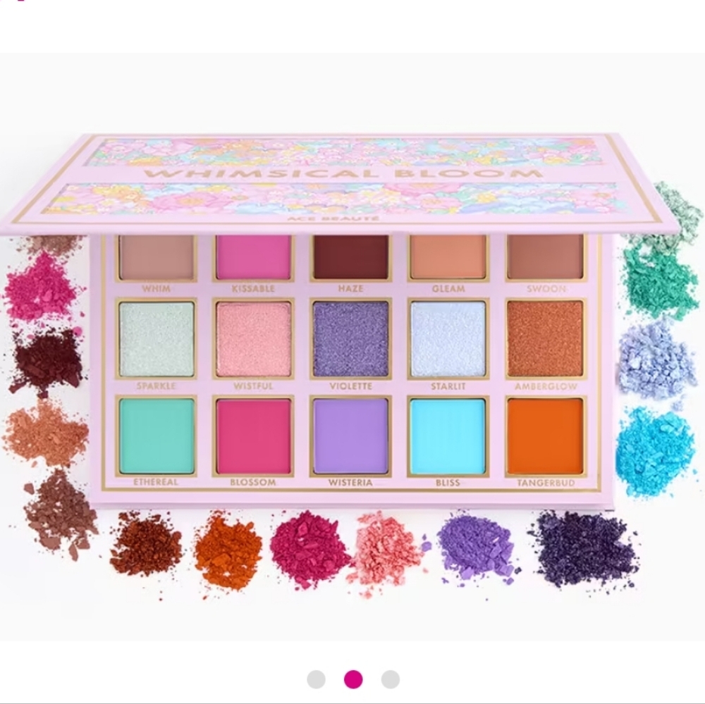 NEW NIB Ace Beaute Whimsical‎ Bloom Eyeshadow Palette Pastel Bright Fairycore